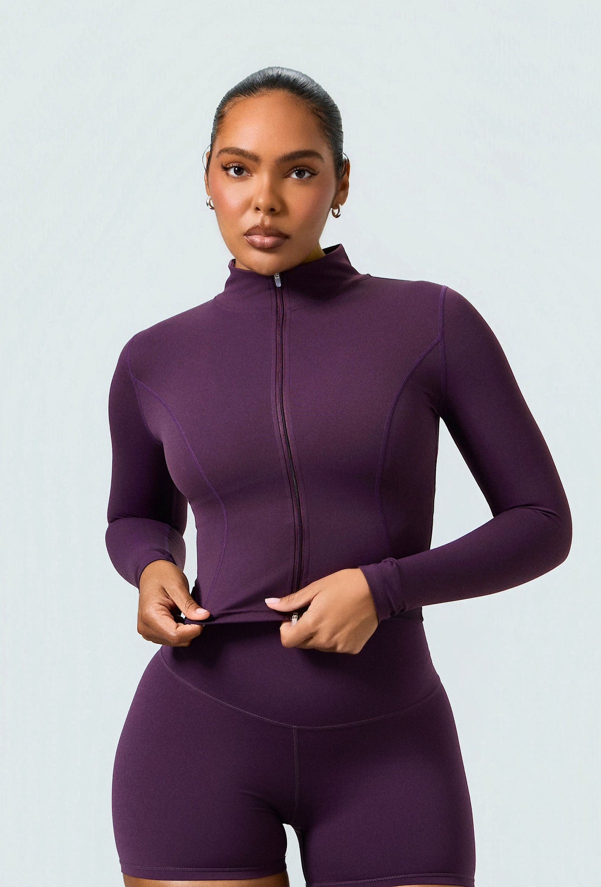 Essential 4" Biker Shorts - Plum