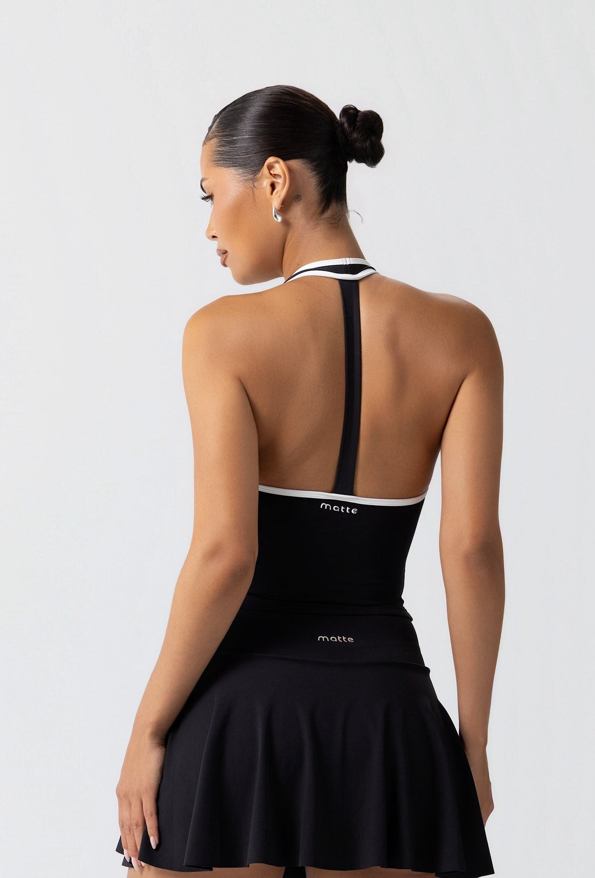 Linea Double Layer Halter - Black Galaxy