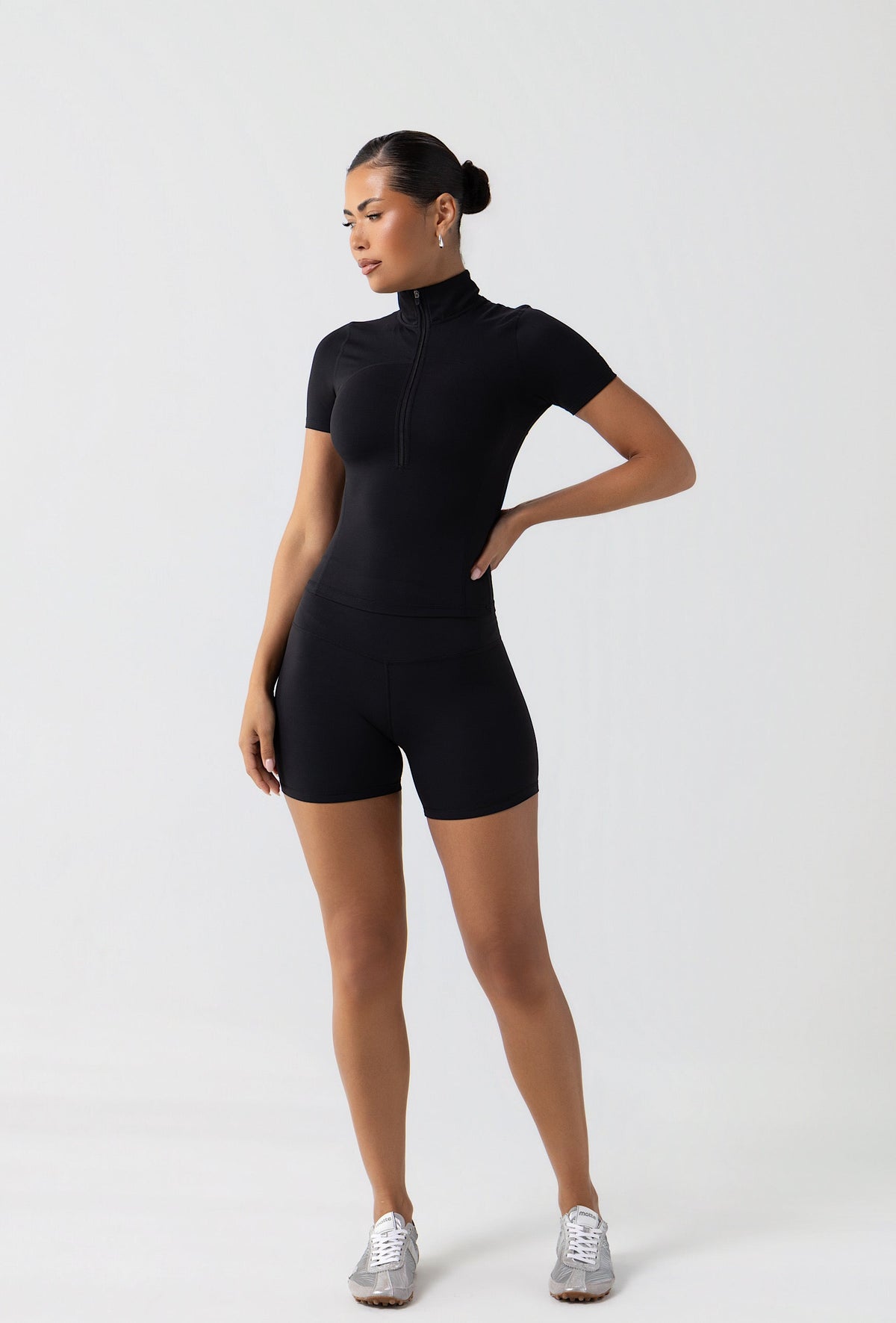 Essential 4" Biker Shorts - Black Galaxy